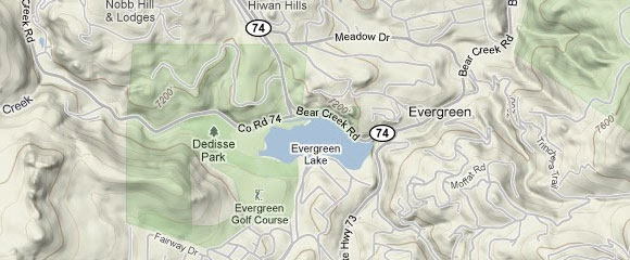 Evergeen Lake in Evergreen, CO