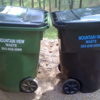 Mountain View Trash and Recycling Cans